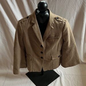 Banana Republic Brown with gold sparkle Blazer